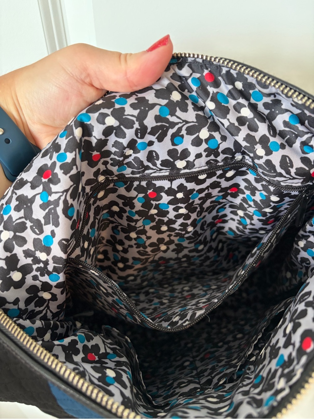 NWOT Vera Bradley Carson Hobo Bag Winter Patchwork Crossbody Purse Quilted Black - Picture 12 of 15